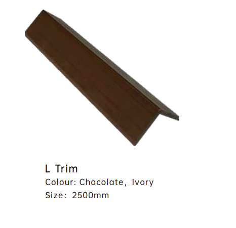 iCladd L Trim Chocolate / Ivory 2500mm